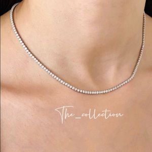 STERLING SILVER TENNIS CHOKER